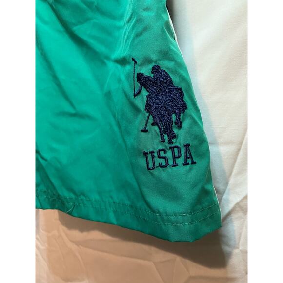US Polo Assn Swim Trunks  Green And Blue Kids Size 14/16 - Picture 3 of 8